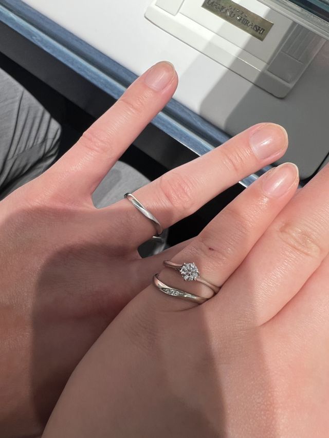 指が太いので小指で試着しておりました