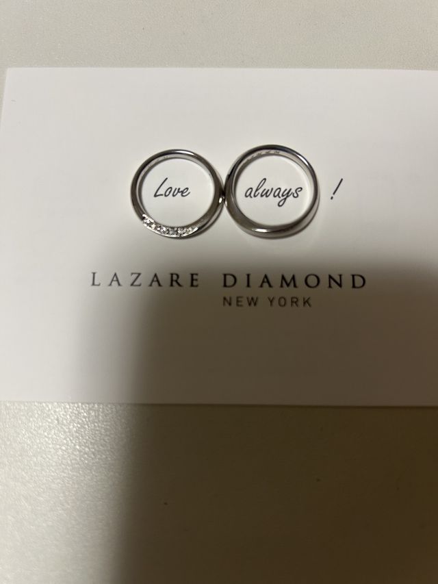 待っていた指輪が出来上がり♡