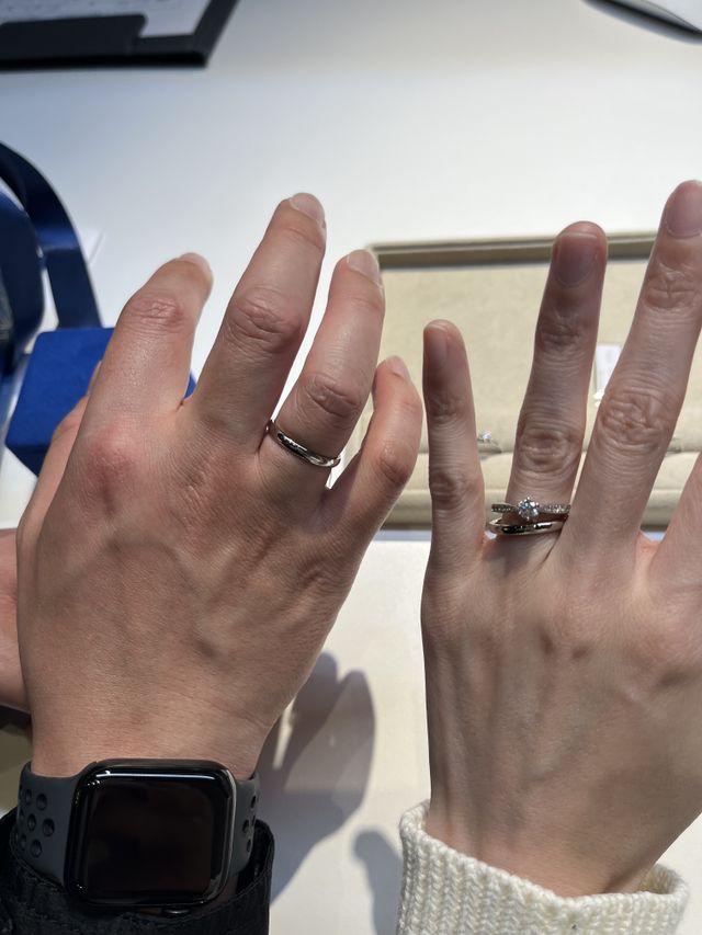 一生に一度のお買い物を2人で選ぶことができてよかったです。