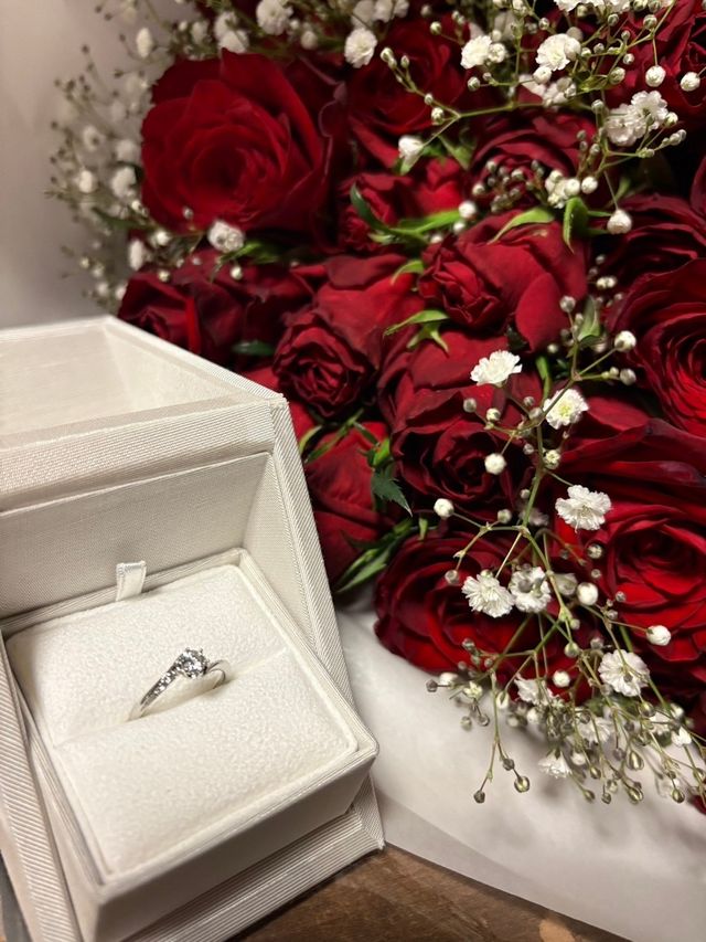 プロポーズ時の記念写真