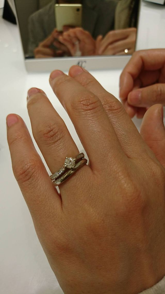 試着したセットリングです。