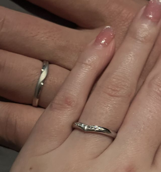 付けている写真です