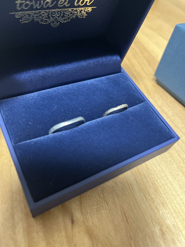 マット加工の指輪