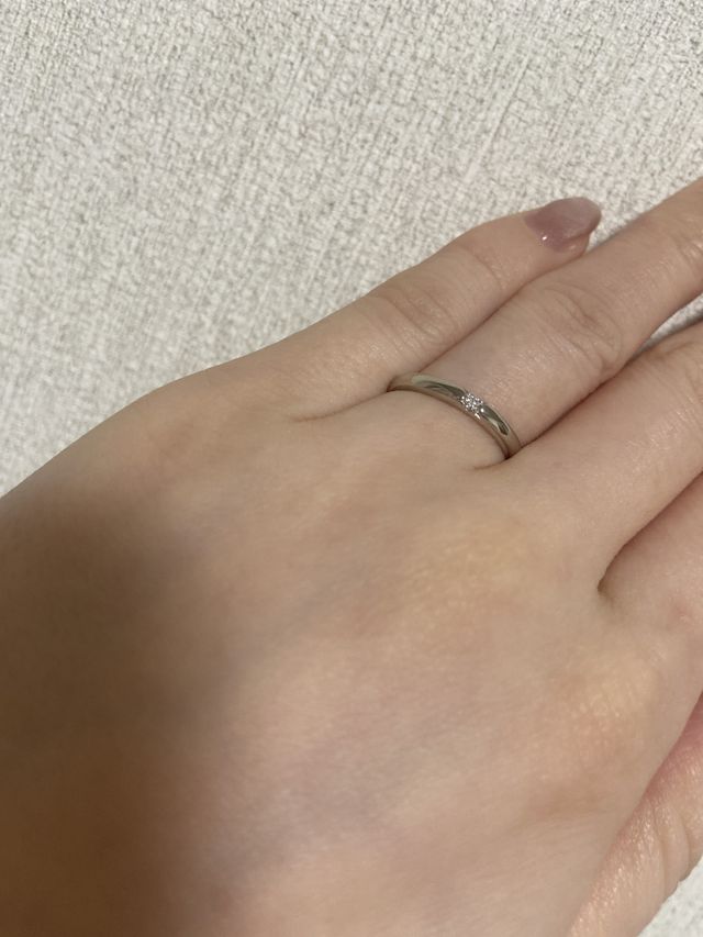 ダイヤの輝きが素敵です。