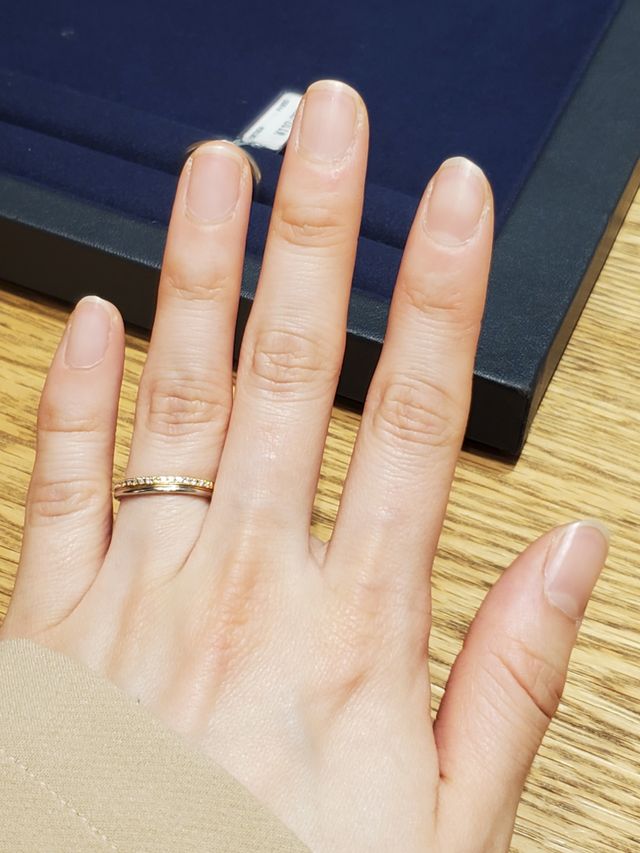 2重のデザインが可愛かったです。