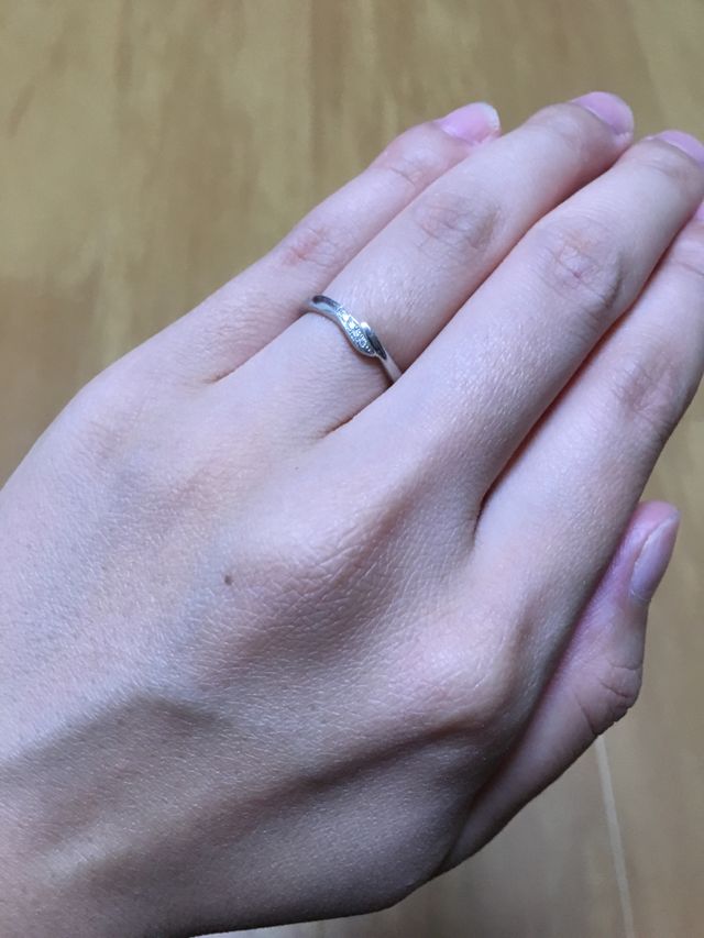指輪のデザインが気に入りました。