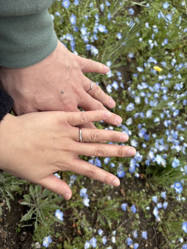 購入してすぐにお花見しながら装着して撮影しました。