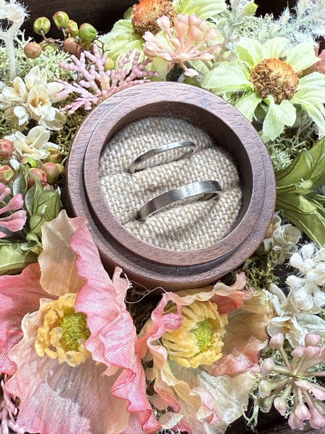 完成後に素敵な箱に入れて撮影させて頂けました。