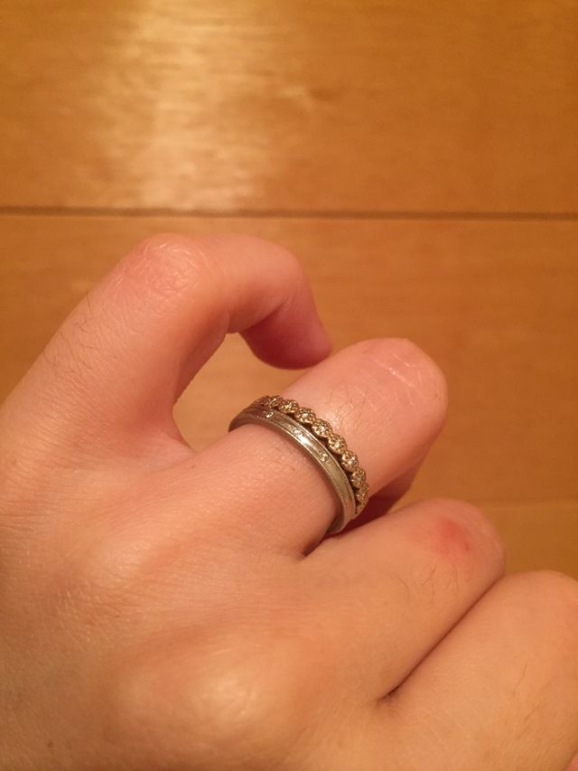 大好きなアガットのセットリングです。