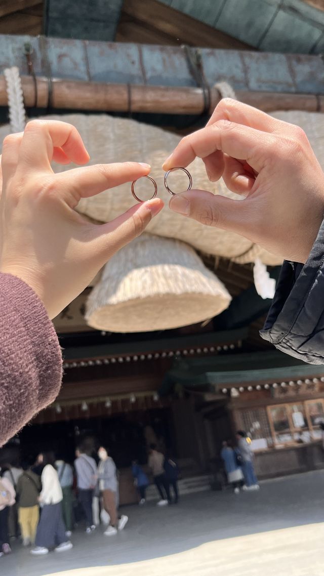 出雲大社でも記念撮影