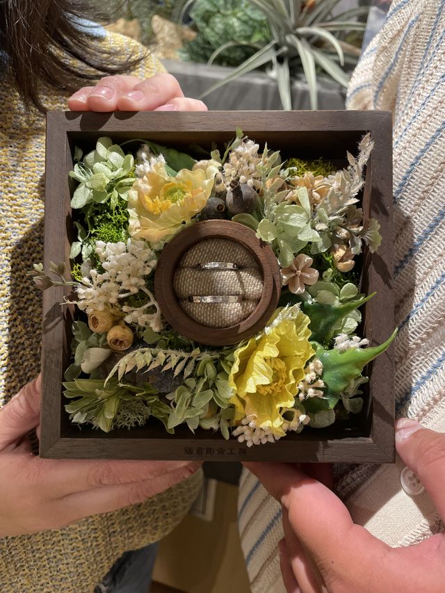 槌目のクリア仕上げにしました。