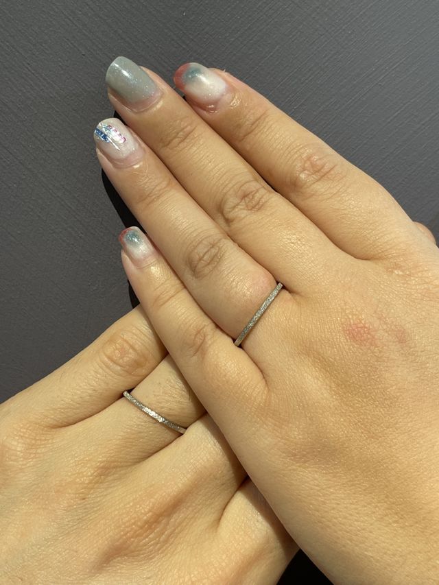 受取時に店員さんに撮影して頂いた写真です。