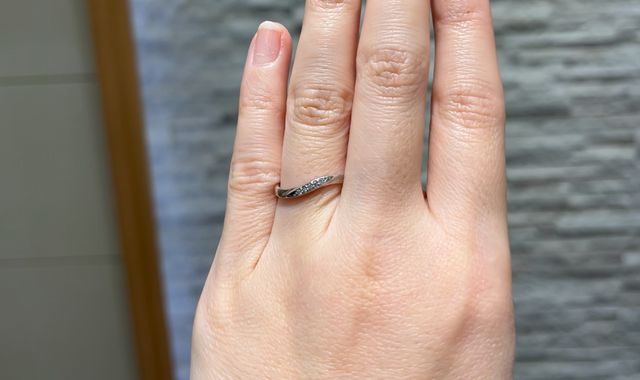 ダイヤモンドが綺麗に輝きます