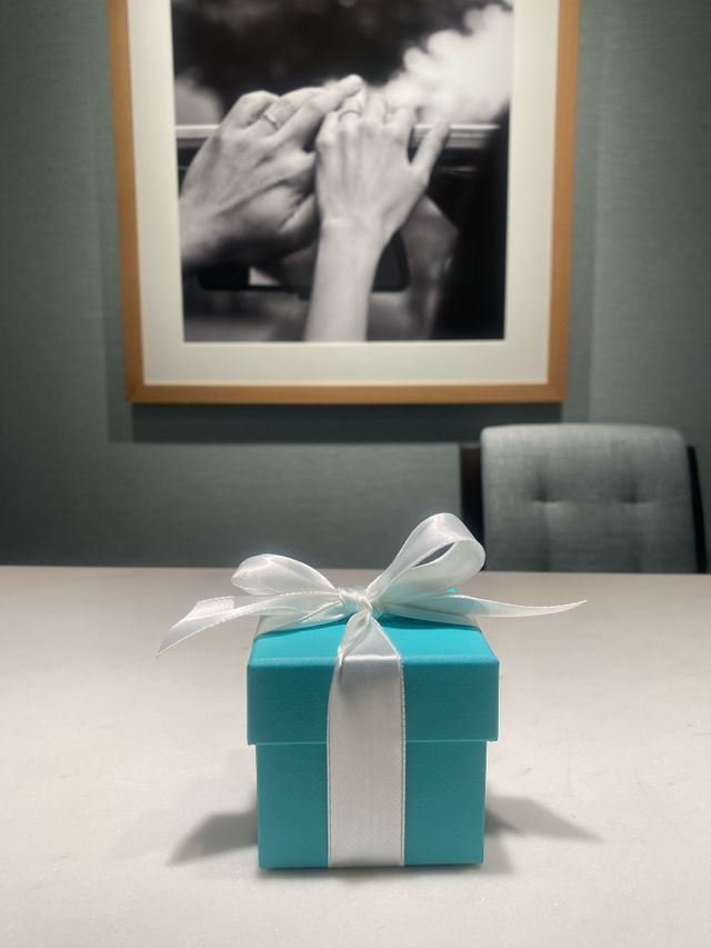 ボックスもティファニーブルーで最高に可愛かったです。