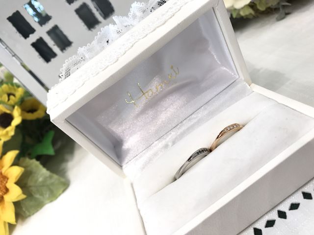 お互いの指輪を作りました♡