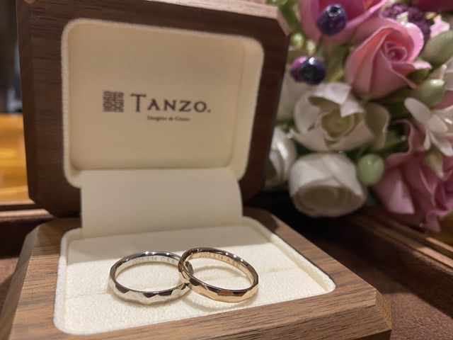 完成後の結婚指輪単体写真