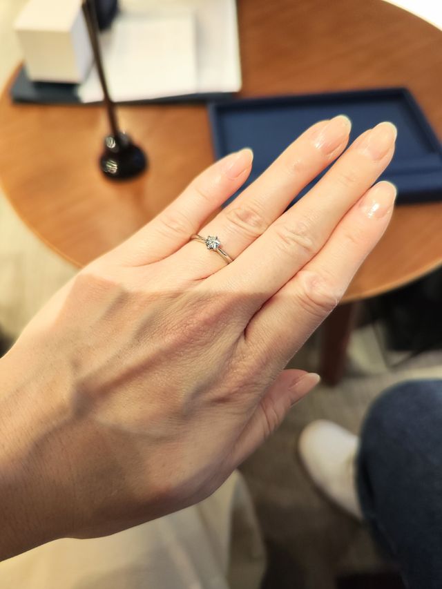 受取時、着用した写真です。
