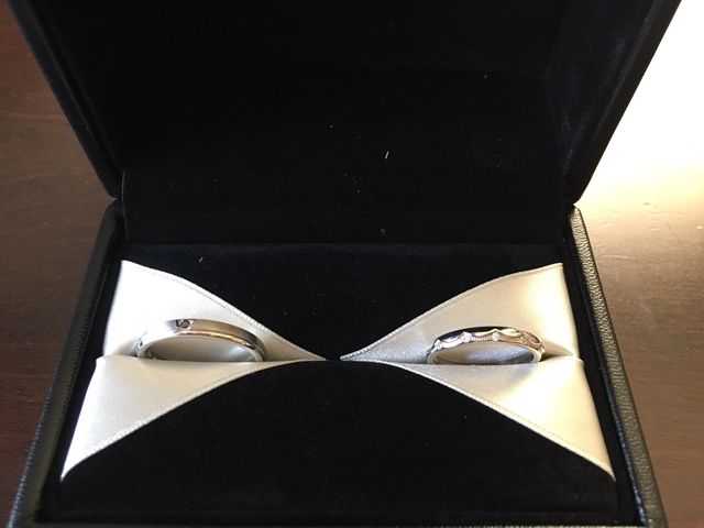 ベールとタキシードがモチーフ