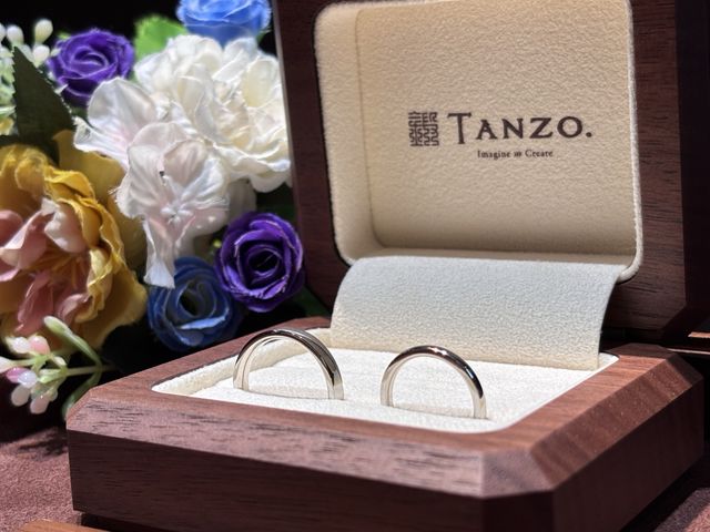 完成した結婚指輪です