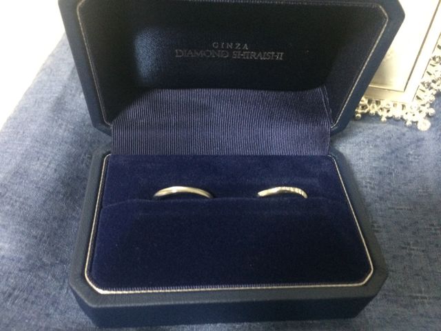 銀座ダイヤモンドシライシで購入した結婚指輪