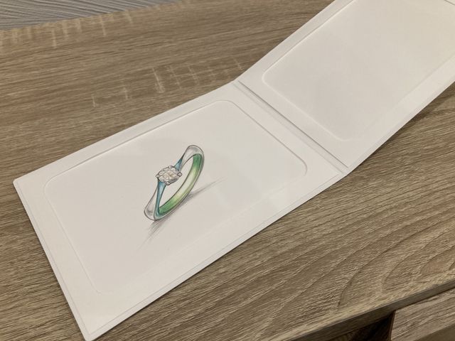 指輪のデザイン画