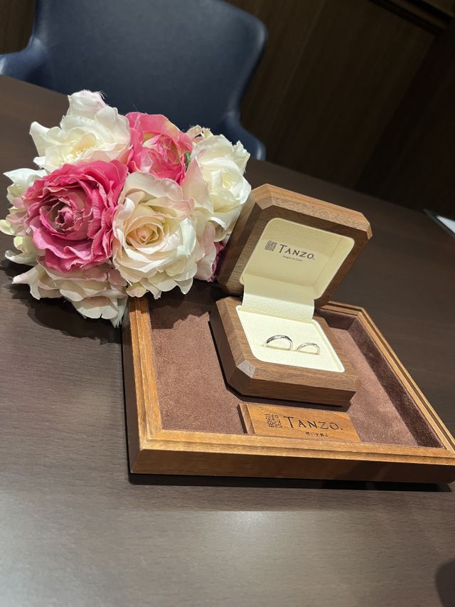 受け取り時の指輪です