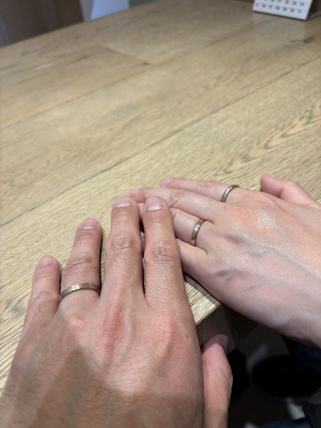 購入したリングを着用した時