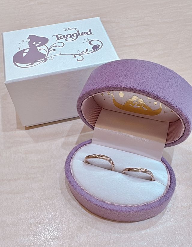 ラプンツェルイメージの指輪に刻印を入れていただきました！