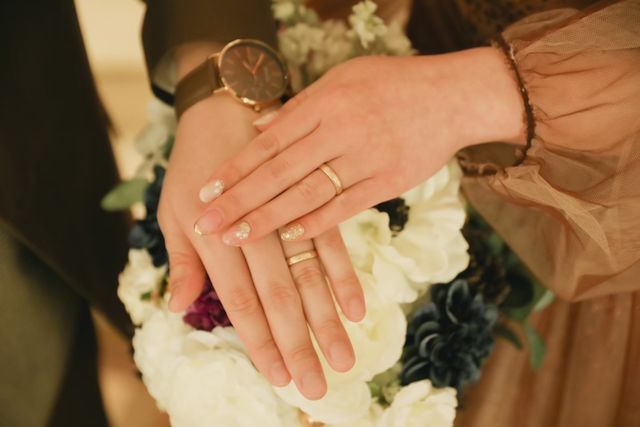 結婚式の際の写真です。