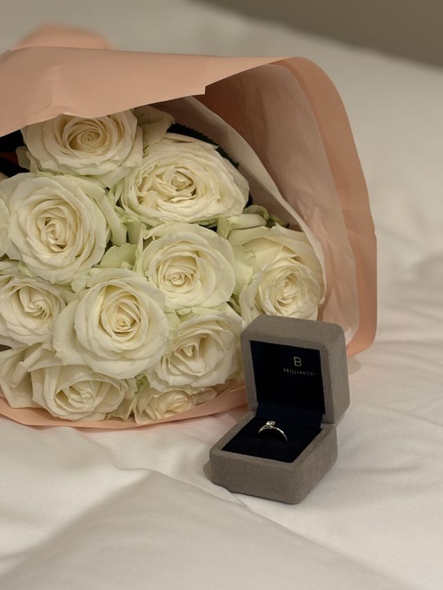 プロポーズの際の写真です。