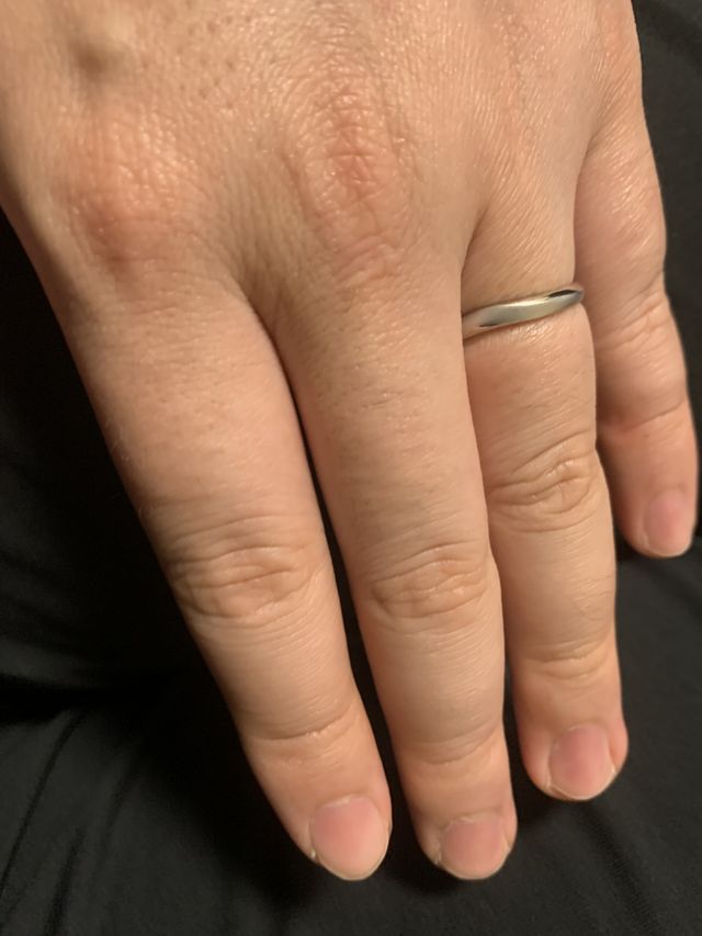 結婚指輪付けました