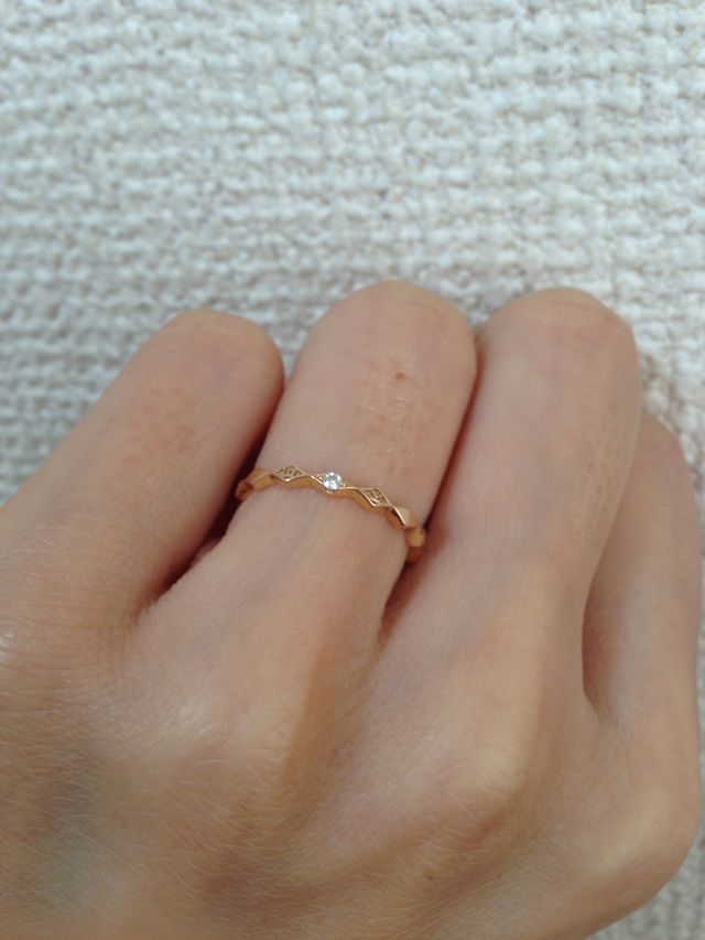 イニシャルが刻印されていて可愛いです。