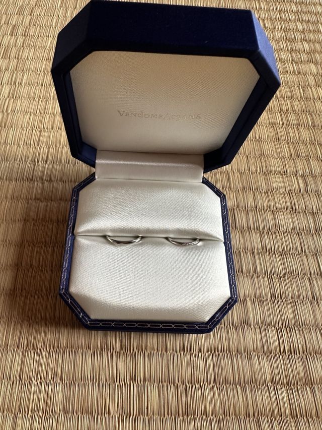 購入した結婚指輪です。