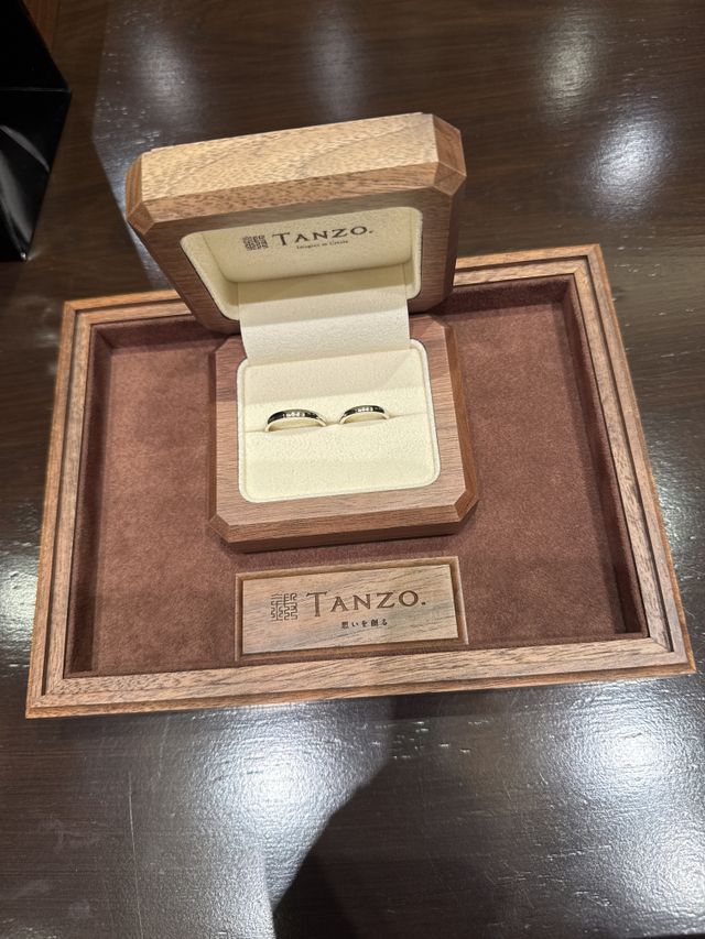 素敵な結婚指輪が完成しました。