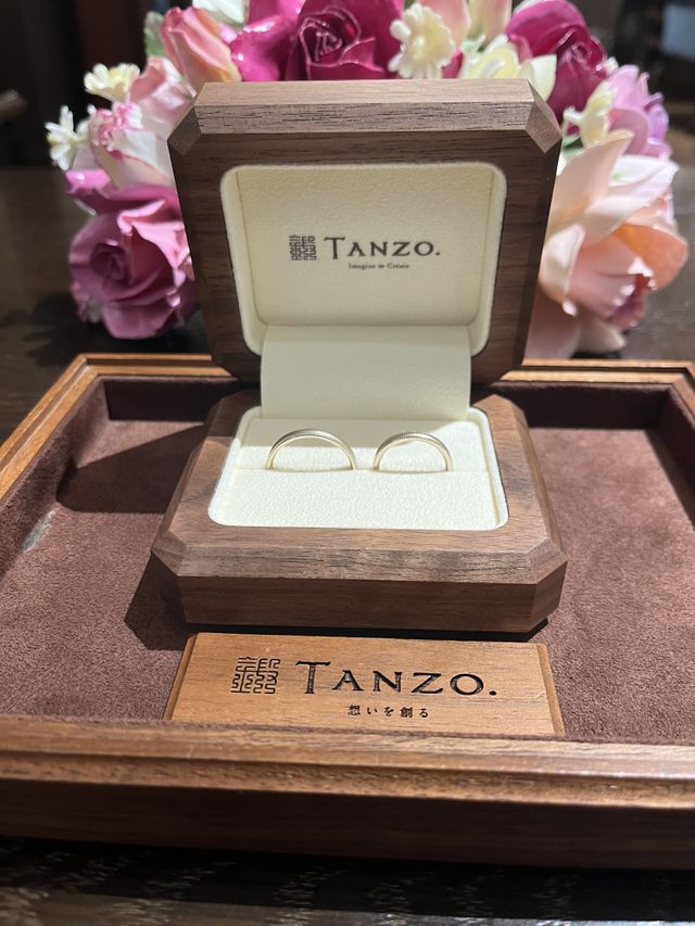 結婚指輪受け取り当日の写真