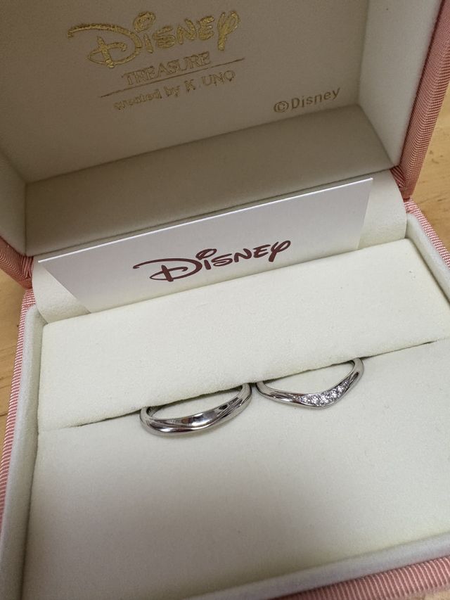 ブループーロ　刻印はラプンツェル、入籍日、イニシャル