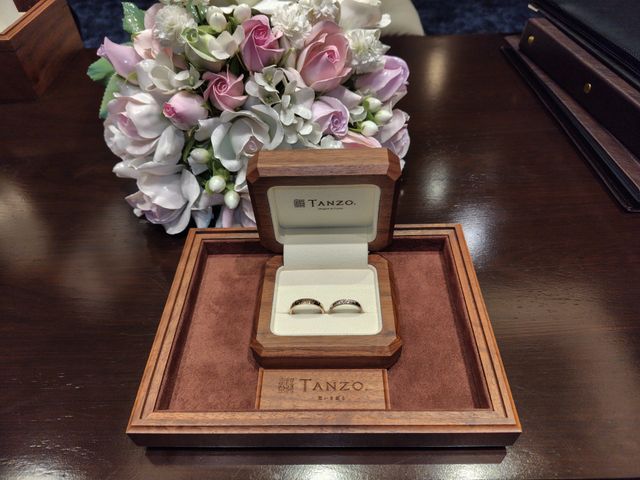 鍛造独自の技術を詰め込んだコーラルゴールドの指輪