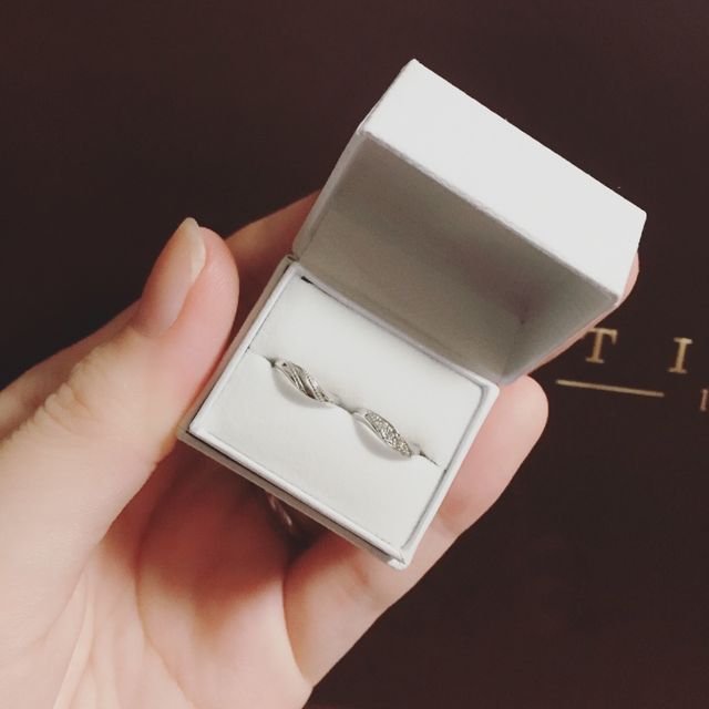 同じデザインのベビーリングをプレゼントでいただきました。