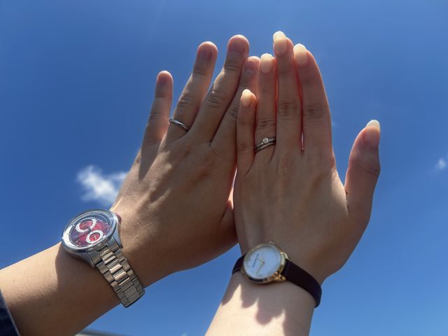 セットリングを着用している写真