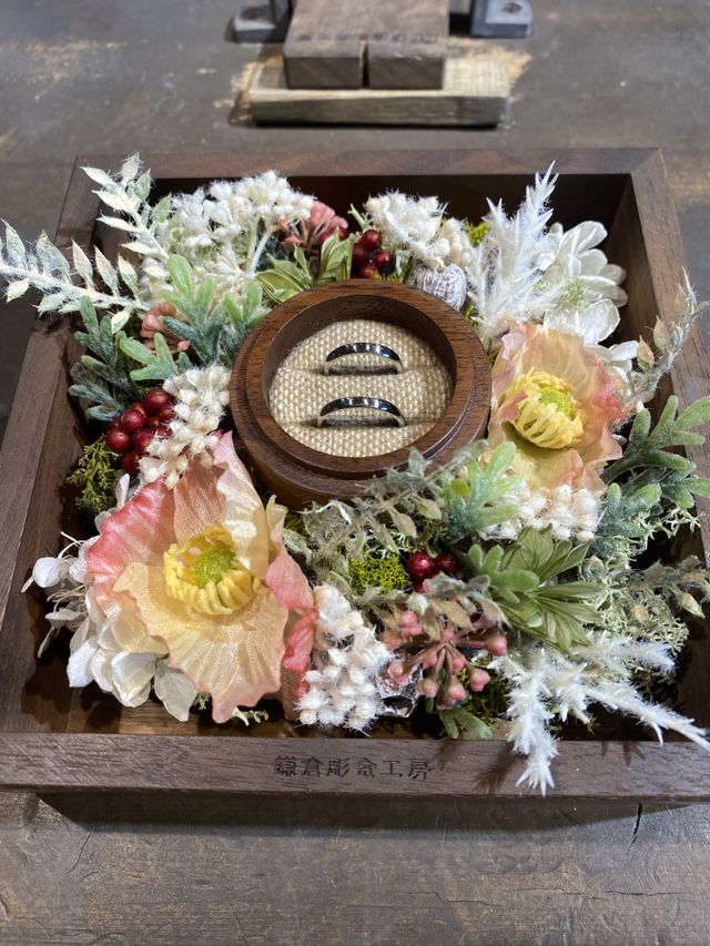 オプション加工する前の指輪