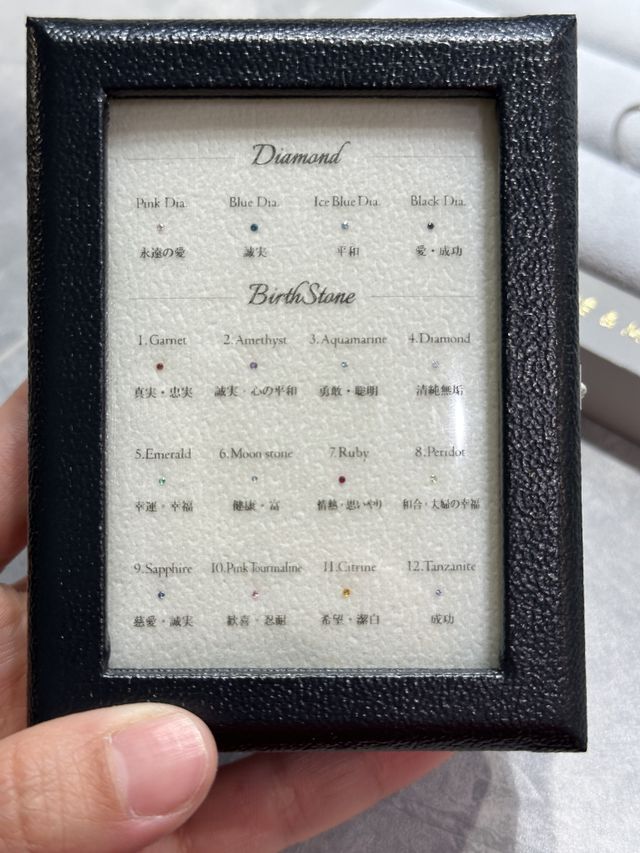 想いや実際のダイヤ見本を見せていただきました。