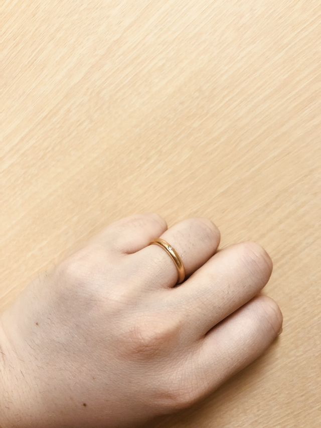 指輪着用写真2