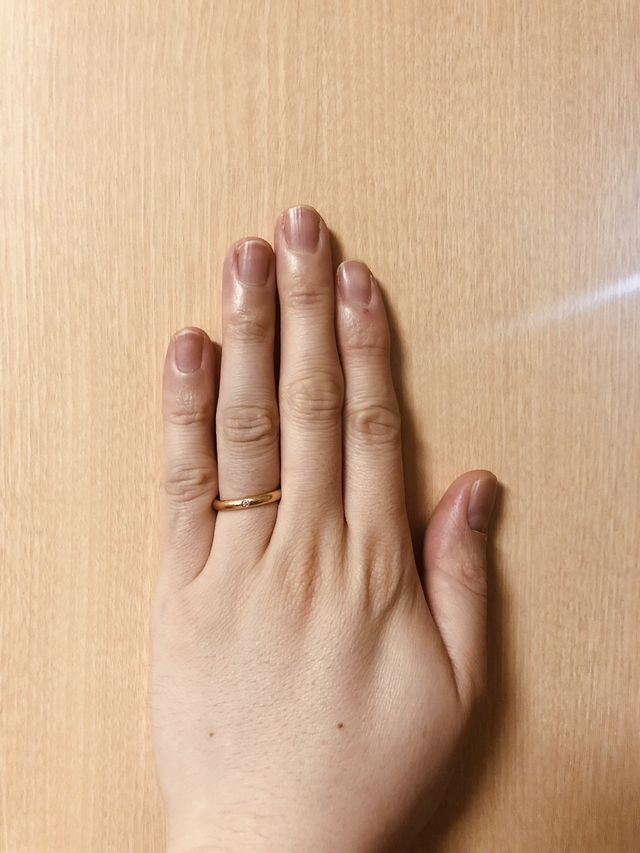 指輪着用写真1