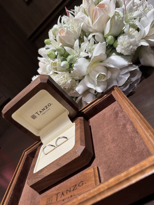 リングのケースも意味があるそうで、とても嬉しくなりました。