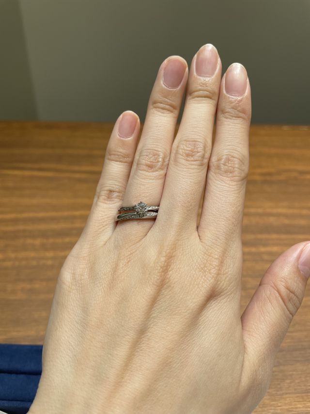 リングの幅もしっかりあり、存在感抜群です！