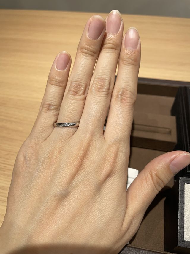 リングの幅がしっかりあるので存在感があります！