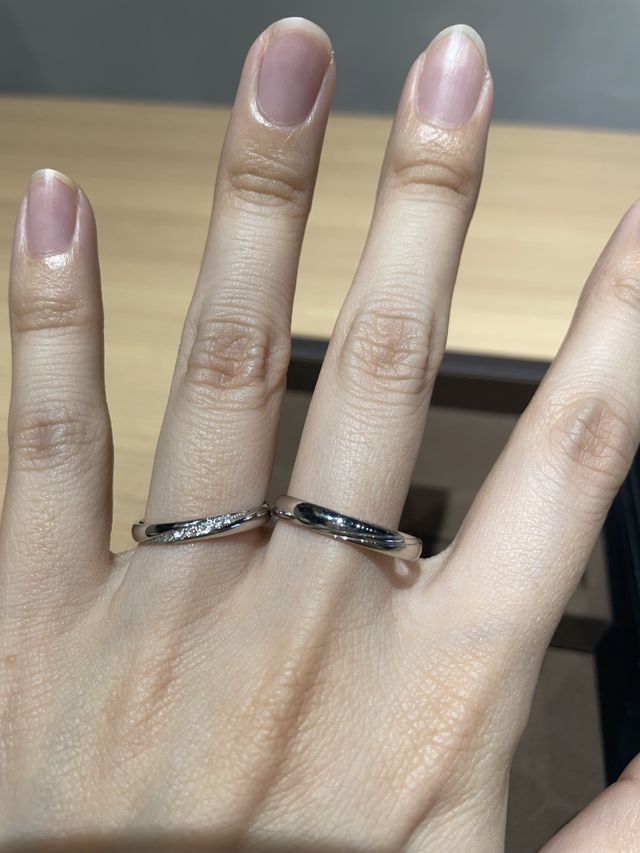 メンズリングも一緒に撮影しました！