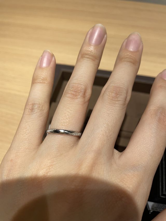 結婚指輪のみの写真です！