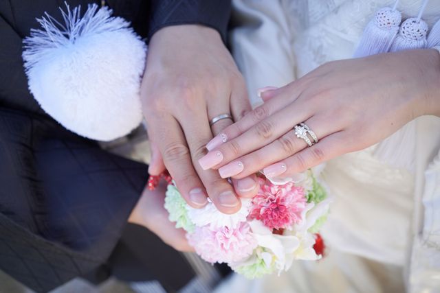 前撮りでの手元ショット