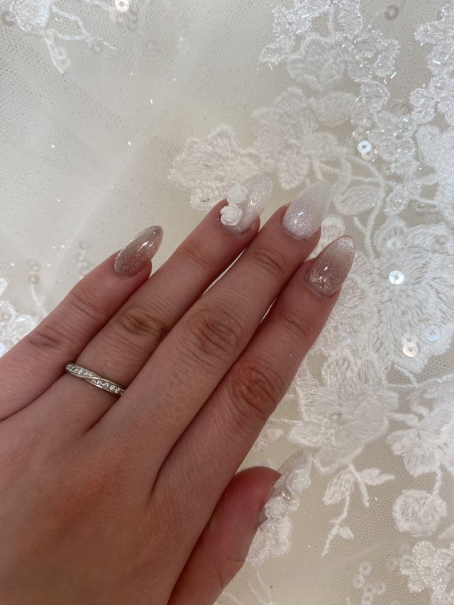 結婚式当日のお支度時間に自分で撮影しました♪